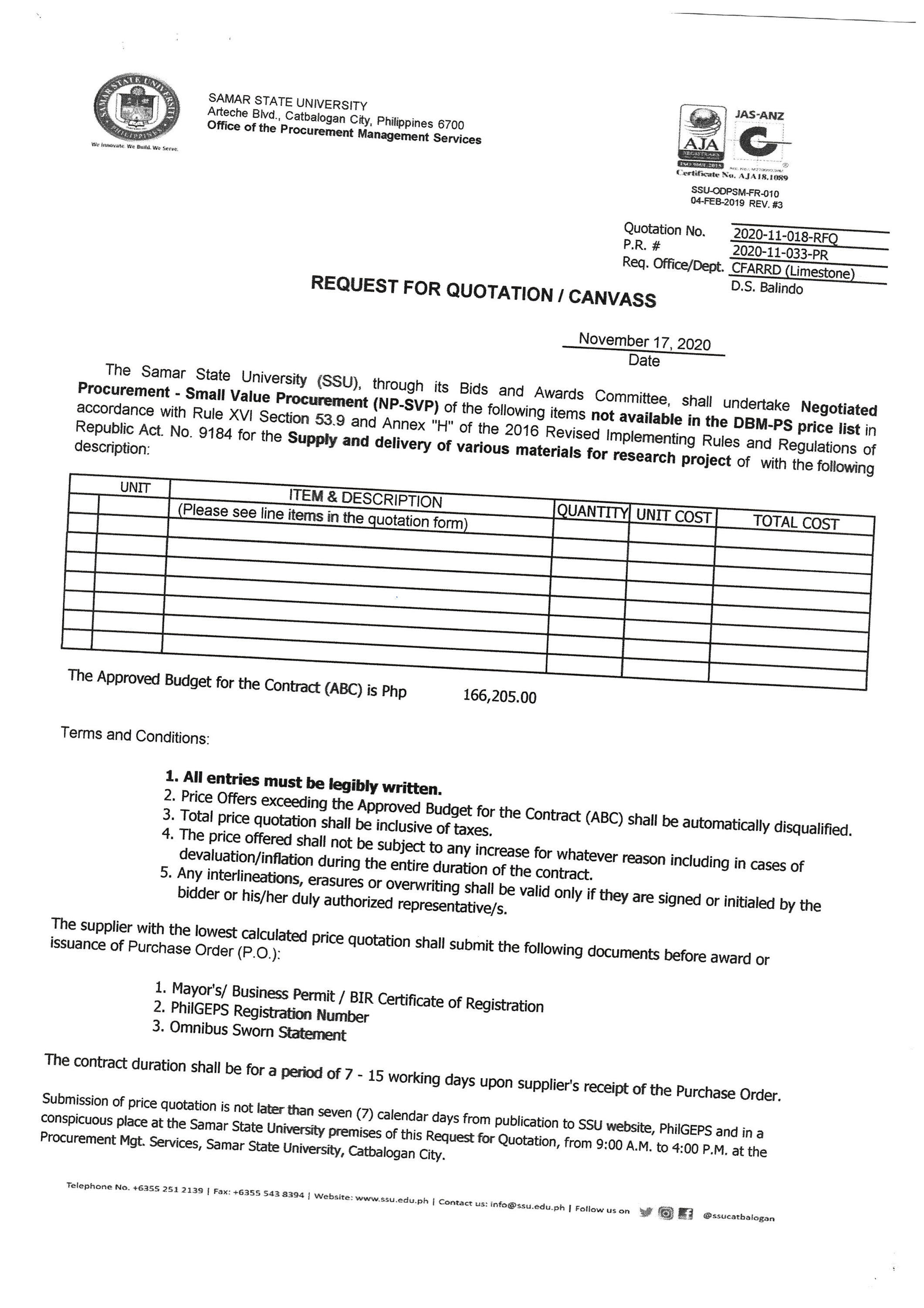 Supply and delivery of hardware materials for research project_Page_1