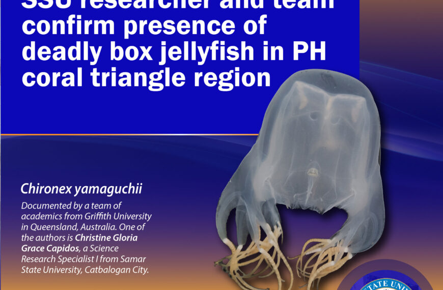 SSU researcher and team confirm presence of deadly box jellyfish in PH coral triangle region